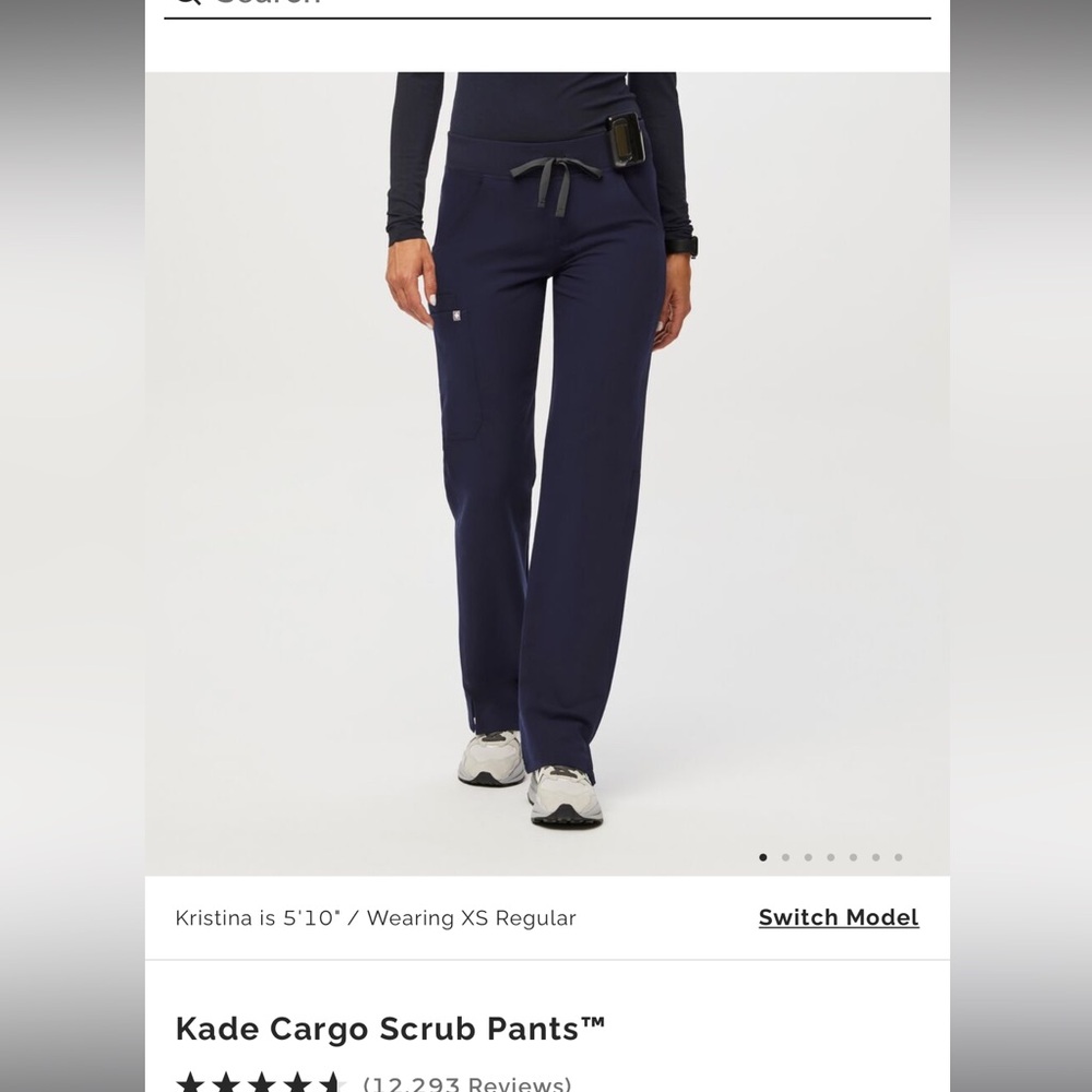 COPY - Figs Kade Cargo Scrub Pant. Small.